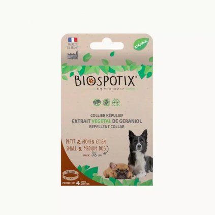 BIOGANCE Biospotix Small dog S-M (do 30 kg) -  antiparazitný obojok 38 cm